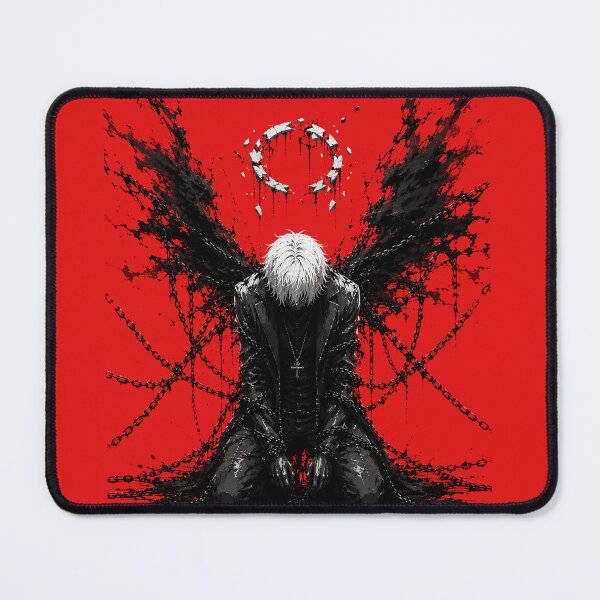 Item preview, Broken Fallen Angel – Red and Black Dark Anime Aesthetic designed and sold by saamessart.