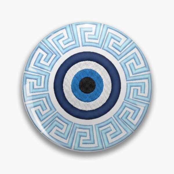 Item preview, Greek Meander Evil Eye Seamless Pattern designed and sold by Ioanna-Studio.