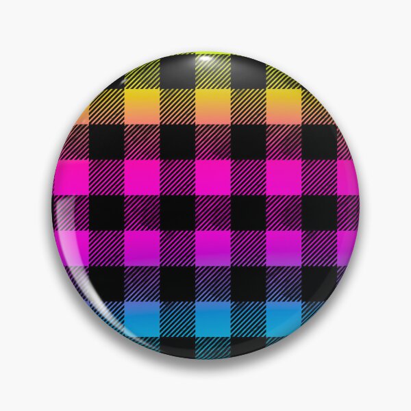 Item preview, Neon Rainbow Buffalo Check Pattern designed and sold by daphsam.