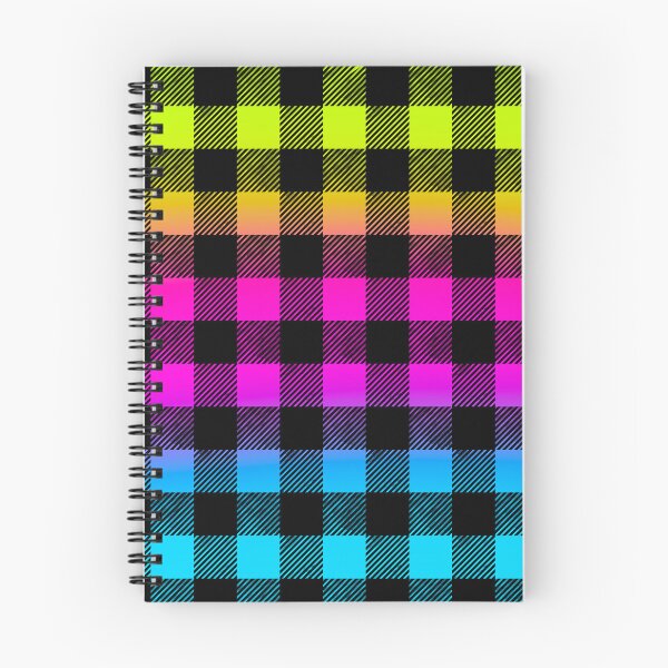 Item preview, Neon Rainbow Buffalo Check Pattern designed and sold by daphsam.
