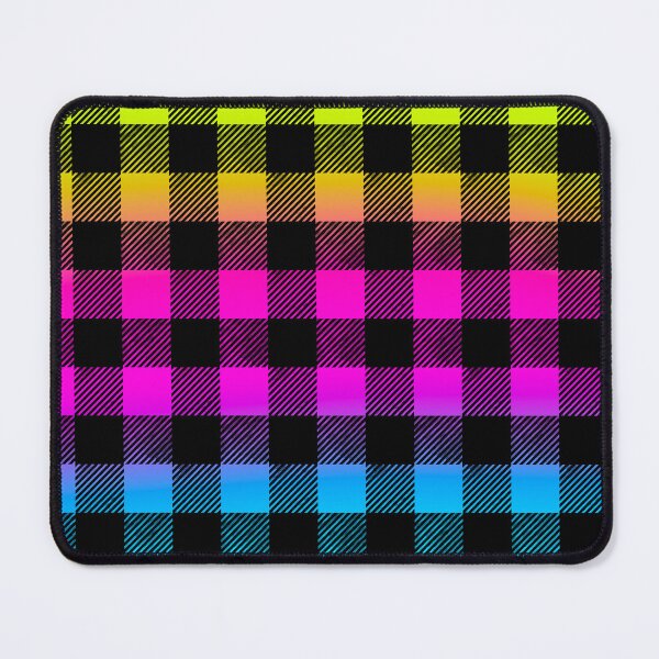Item preview, Neon Rainbow Buffalo Check Pattern designed and sold by daphsam.