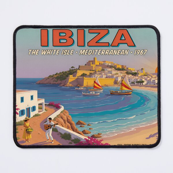 Item preview, Vintage 1967 Ibiza Spain Mediterranean Travel designed and sold by GoldenEraTravel.
