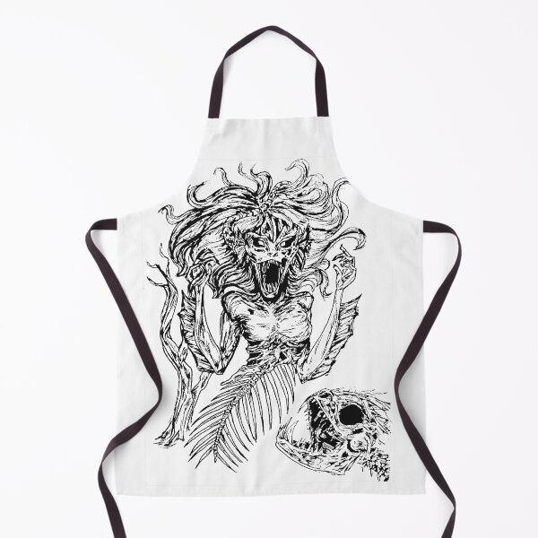 Item preview, Siren - Haunting Skeleton Mermaid Gothic Ink Sketch designed and sold by Combat the Apathy.
