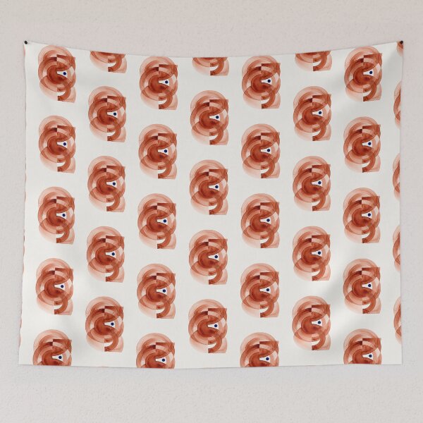 Item preview, Abstract Watercolor Geometric Wall Art, Modern Boho Eyes Print designed and sold by MoonOpuluna.