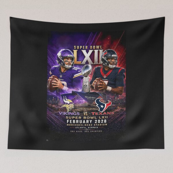 Item preview, SUPERBOWL LXII - Vikings vs Texans  2028 designed and sold by DBM Photo Art 1.