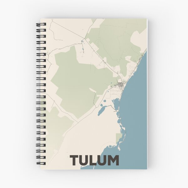 Item preview, Tulum Map designed and sold by MapsNerd.