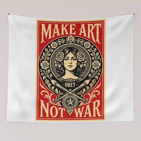 Item preview, Make Art Not War New Design Style  designed and sold by Maroaly.