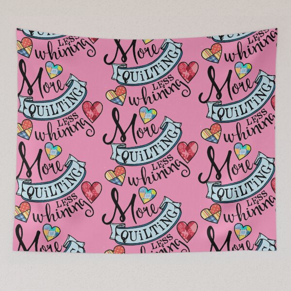 Item preview, More quilting less whining funny quilter sewing seamstress designed and sold by BigMRanch.