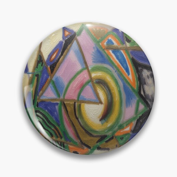 Item preview, quantum shapes impressionist colorful geometric abstract design designed and sold by SmashingDeals.