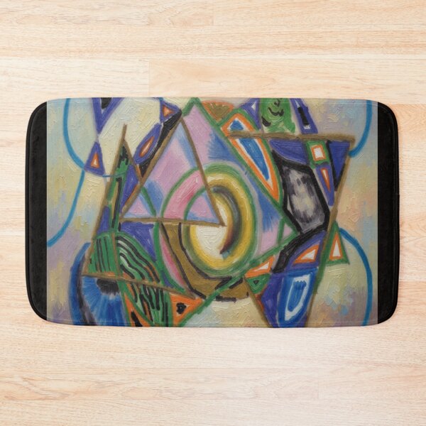 Item preview, quantum shapes impressionist colorful geometric abstract design designed and sold by SmashingDeals.