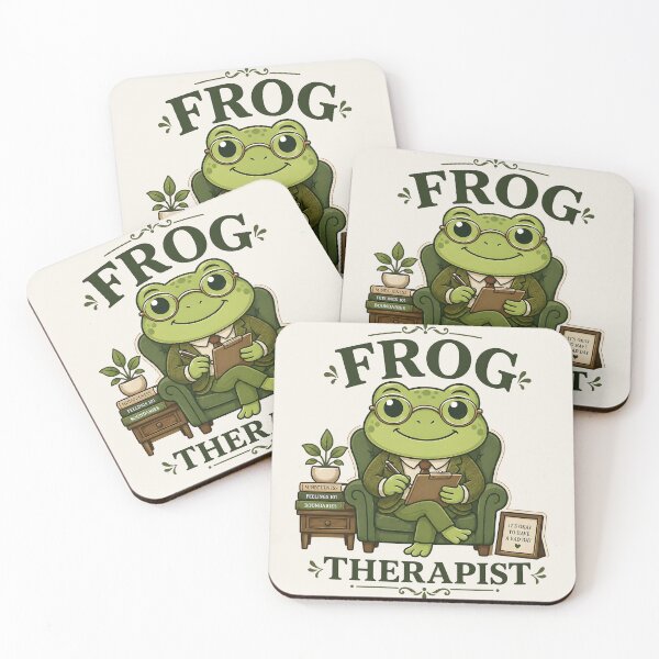 Item preview, Frog Therapist Shirt – Cute Frog Psychologist in Armchair Funny Therapy Humor Design designed and sold by  Artistry in Motion by MADsrecreation.