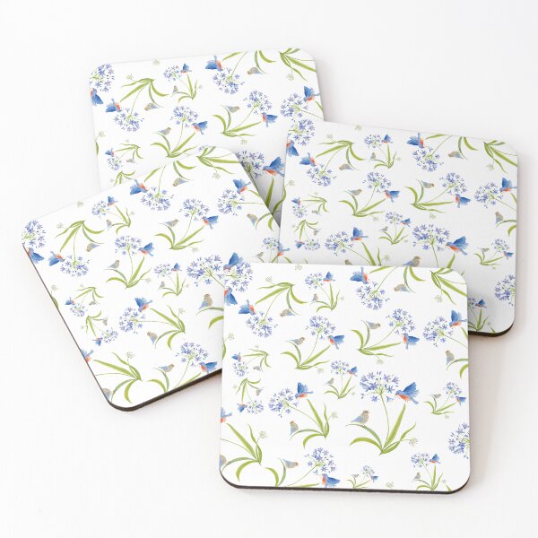 Item preview, African Lily with Bluebird and Baby Bird  designed and sold by daphsam.