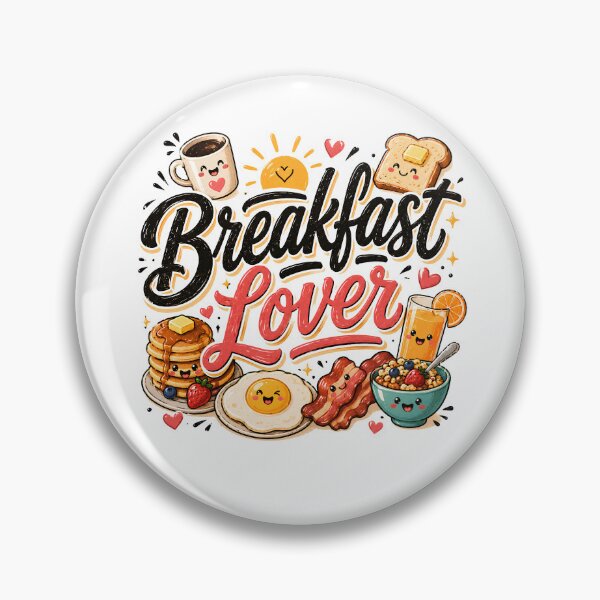 Item preview, Breakfast Lover Typography Funny Morning Food Design designed and sold by ILYASSE1.