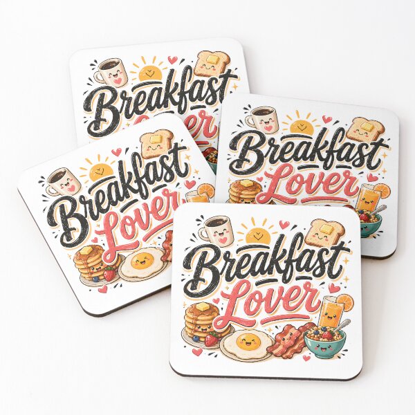 Item preview, Breakfast Lover Typography Funny Morning Food Design designed and sold by ILYASSE1.
