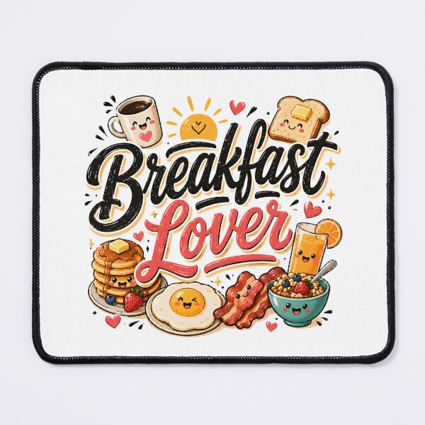 Item preview, Breakfast Lover Typography Funny Morning Food Design designed and sold by ILYASSE1.