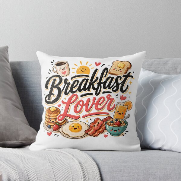 Item preview, Breakfast Lover Typography Funny Morning Food Design designed and sold by ILYASSE1.