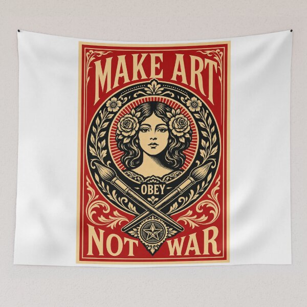 Item preview, Make Art Not War New Design Style  designed and sold by Maroaly.