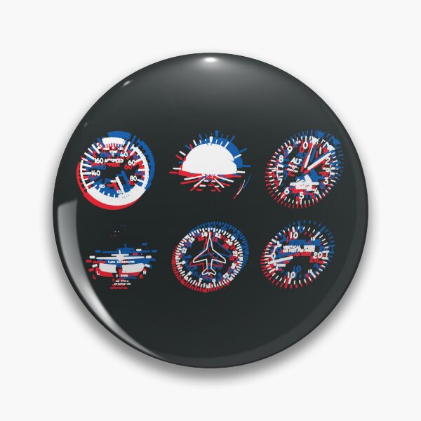 Item preview, Classic light aircraft dashboard red-white-blue designed and sold by soitwouldseem.