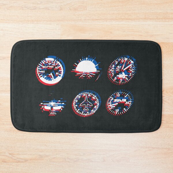 Item preview, Classic light aircraft dashboard red-white-blue designed and sold by soitwouldseem.