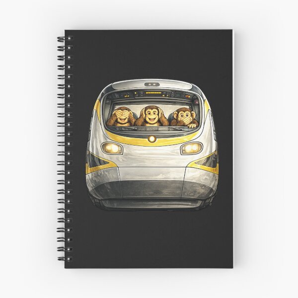 Item preview, Train driving three wise Monkeys designed and sold by JamesDunican.
