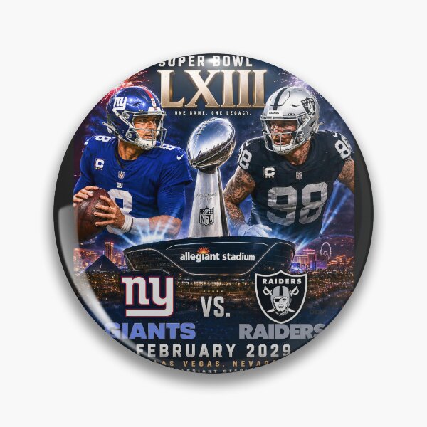 Item preview, SUPERBOWL LXIII - New York Giants vs L.A.Raiders 2029 designed and sold by DBM Photo Art 1.