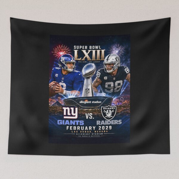 Item preview, SUPERBOWL LXIII - New York Giants vs L.A.Raiders 2029 designed and sold by DBM Photo Art 1.