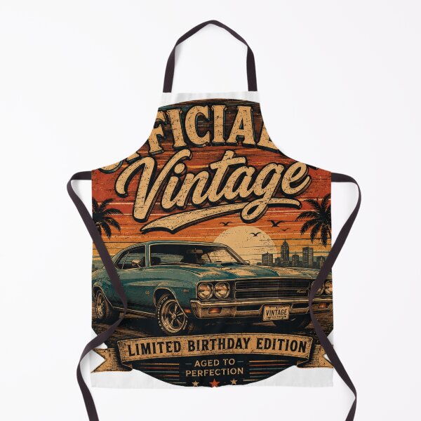 Item preview, Officially Vintage – Limited Birthday Edition Retro Classic Car Design designed and sold by byaga.