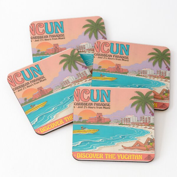 Item preview, Vintage 1974 Cancun Mexico Caribbean Travel designed and sold by GoldenEraTravel.