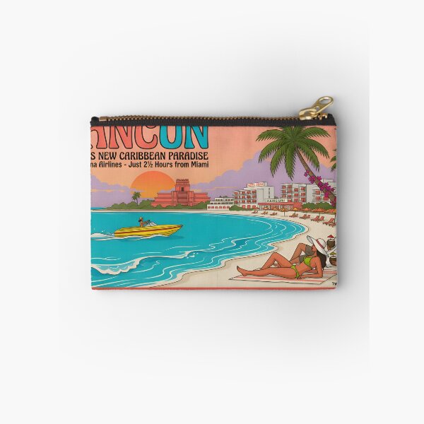 Item preview, Vintage 1974 Cancun Mexico Caribbean Travel designed and sold by GoldenEraTravel.