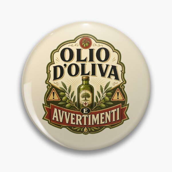 Item preview, Olio D’Oliva E Avvertimenti Funny Italian designed and sold by POD DYNASTY.