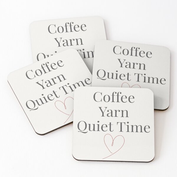 Item preview, Coffee Yarn Quiet Time designed and sold by SipAndStitchCo.