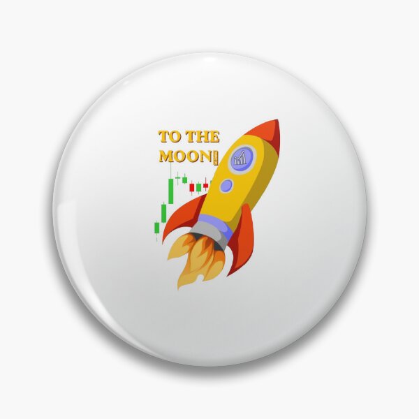 Item preview, Crypto Trading To The Moon Rocket Candlestick Chart designed and sold by TraderverseCO.