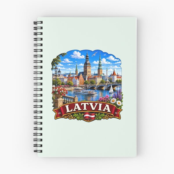 Item preview, Latvia Riga Old Town Riverside designed and sold by Myra365Art.
