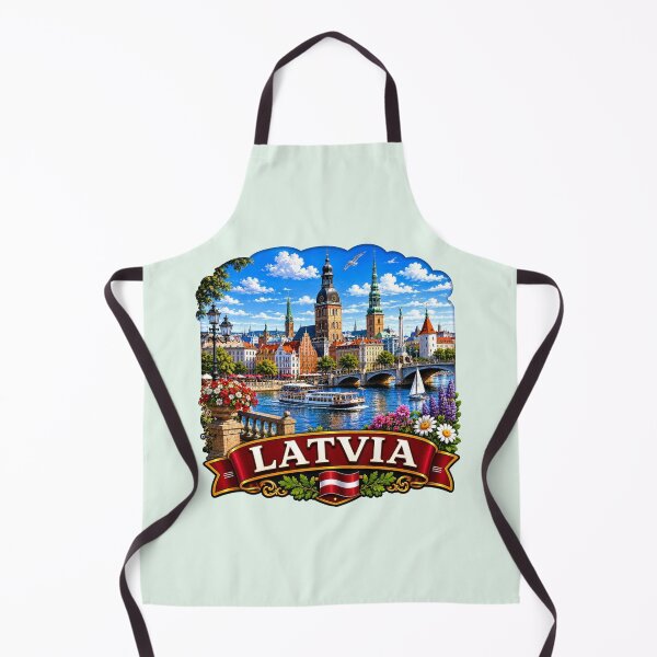 Item preview, Latvia Riga Old Town Riverside designed and sold by Myra365Art.