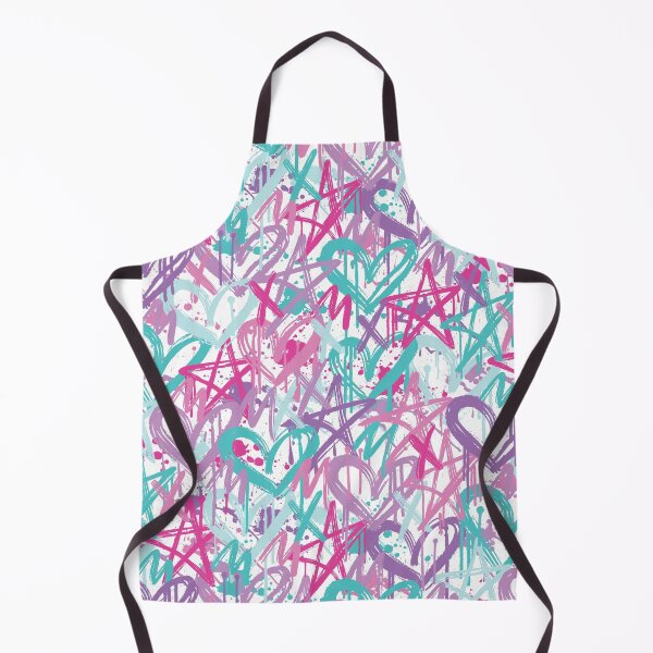 Item preview, Graffiti Love Notes in Sugar Rush Pink Purple Hearts & Stars designed and sold by melanie4816.