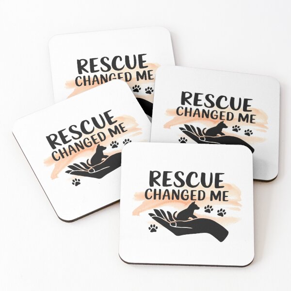 Item preview, Rescue Changed Me, gift for pet parent shelter adoption designed and sold by LatentGoods.