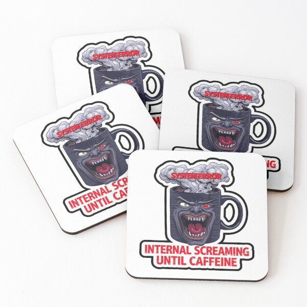 Item preview, Internal Screaming Until Caffeine Funny Coffee Monster designed and sold by MoodPeel_ .