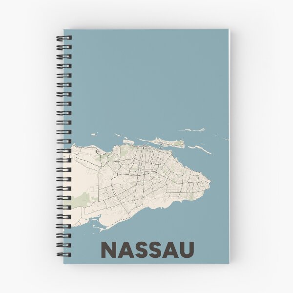Item preview, Nassau Map designed and sold by MapsNerd.