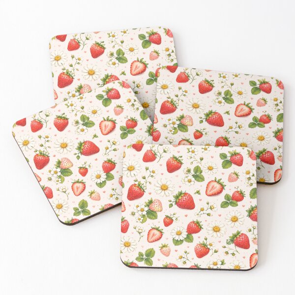 Item preview, Cute Strawberry Pattern | Summer Fruit Seamless Print designed and sold by Aramdesing.