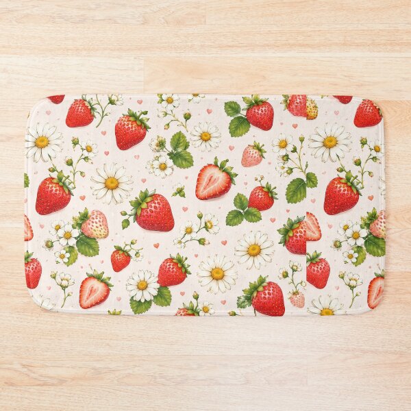 Item preview, Cute Strawberry Pattern | Summer Fruit Seamless Print designed and sold by Aramdesing.