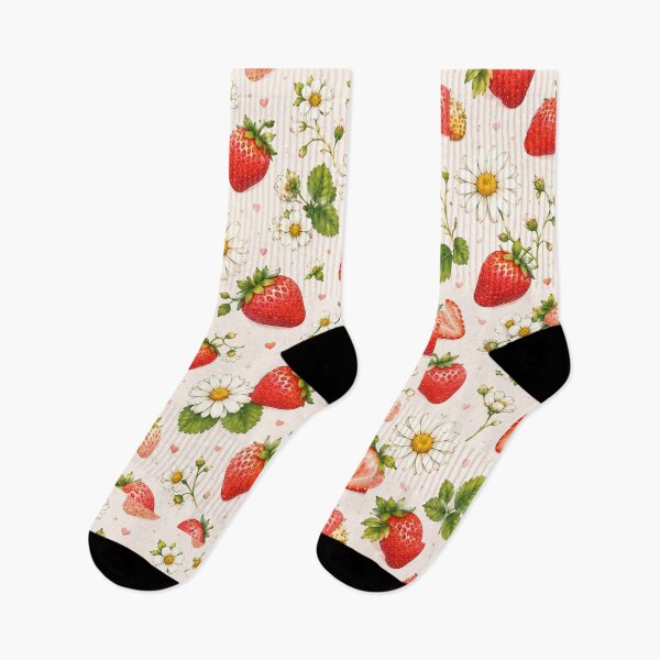Item preview, Cute Strawberry Pattern | Summer Fruit Seamless Print designed and sold by Aramdesing.