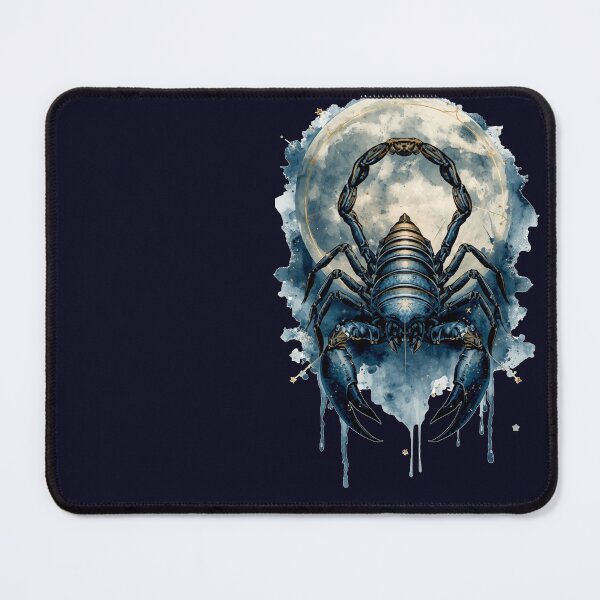 Item preview, Celestial Scorpion Watercolor | Moon Phase Zodiac Scorpio Art designed and sold by Biedroneczka.