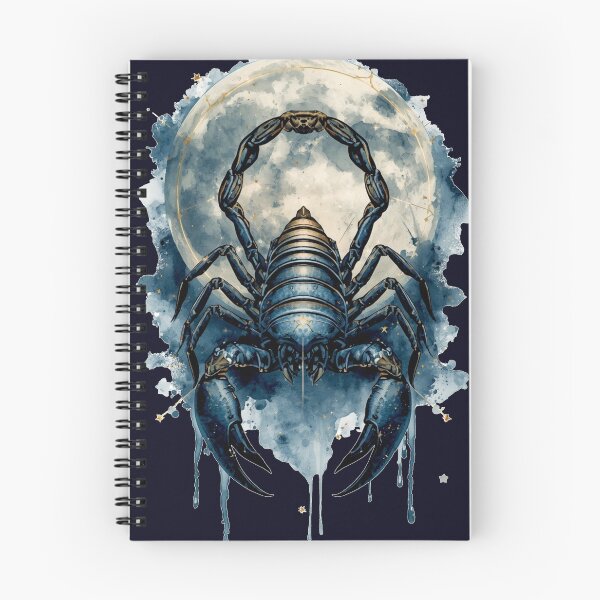 Item preview, Celestial Scorpion Watercolor | Moon Phase Zodiac Scorpio Art designed and sold by Biedroneczka.