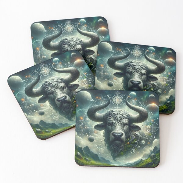 Item preview, Celestial Taurus – Zodiac Sign Cosmic Bull designed and sold by UmSkelig834.