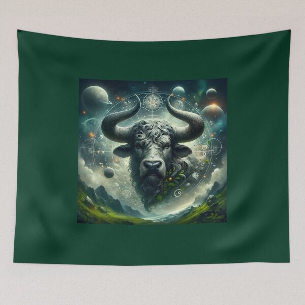 Item preview, Celestial Taurus – Zodiac Sign Cosmic Bull designed and sold by UmSkelig834.