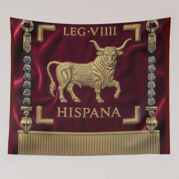 Item preview, Standard of the Spanish 9th Legion - Vexilloid of Legio IX Hispana designed and sold by Serge Averbukh Art Studio.