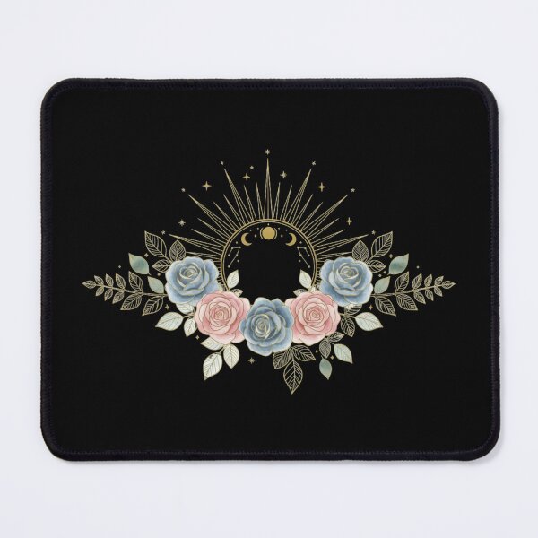 Item preview, Watercolor Celestial Roses and Moon Phases designed and sold by MoonSoul Studio.