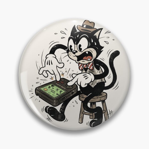 Item preview, Funny Vintage 1930s Cartoon Cat Playing Retro Video Game designed and sold by RetroRewind Studio.