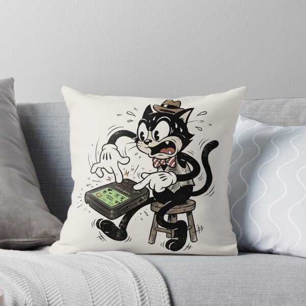 Item preview, Funny Vintage 1930s Cartoon Cat Playing Retro Video Game designed and sold by RetroRewind Studio.