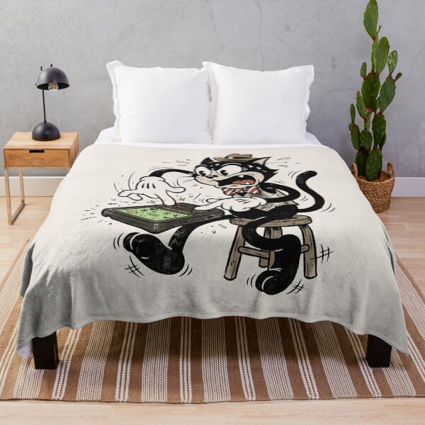 Item preview, Funny Vintage 1930s Cartoon Cat Playing Retro Video Game designed and sold by RetroRewind Studio.